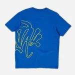 Central Cee Synaworld Syna Logo T Shirt Cobalt Blue (1)