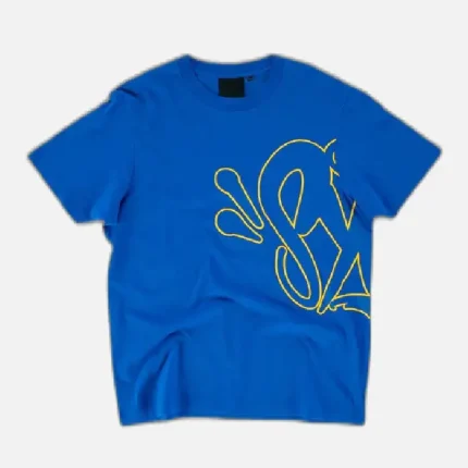 Central Cee Synaworld Syna Logo T Shirt Cobalt Blue (2)