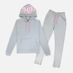 Central Cee Synaworld ‘Syna Logo’ Tracksuit GreyPink (3)