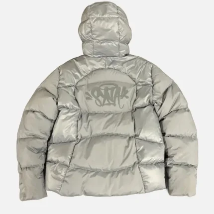 Central Cee Grey SYNA Wave Puffer Jacket