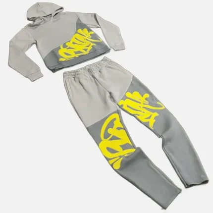 Central Cee Light GreyNeon SYNA World Slice Tracksuit