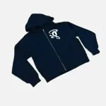 Central Cee Navy SYNA Void Zip Up Hoodie (3)