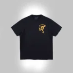 HALO ‘S’ PRINTED LOGO T SHIRT BLACK YELLOW