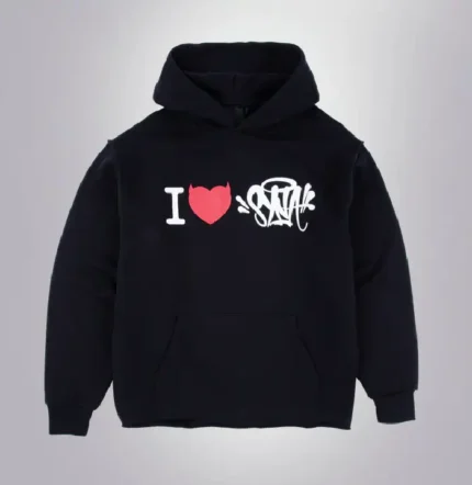 I Heart Syan World Hoodie Black