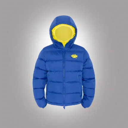 SYNA DOUBLE PUFFER JACKET NAVY YELLOW (1)