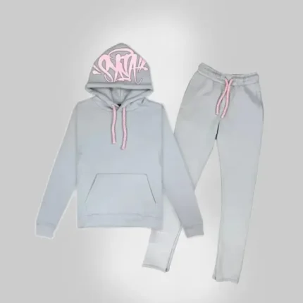 Synaworld ‘Syna Logo’ Tracksuit Grey Pink
