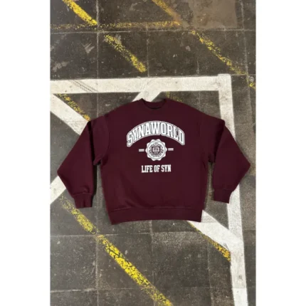 VARSITY CREW SHORT SET – BURGUNDY