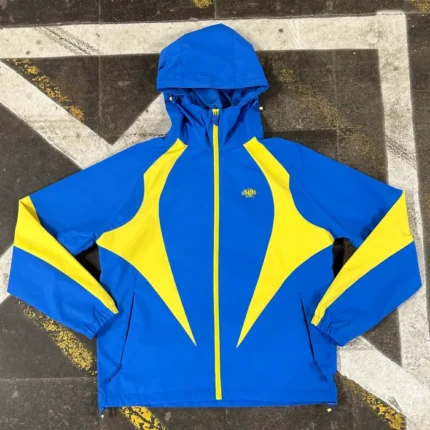 VORTEX WOVEN SHORT TRACKSUIT – BLUE YELLOW (1)