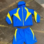 VORTEX WOVEN SHORT TRACKSUIT – BLUE YELLOW
