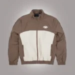 TEAM SYNA PIPE TRACK JACKET BROWN BEIGE