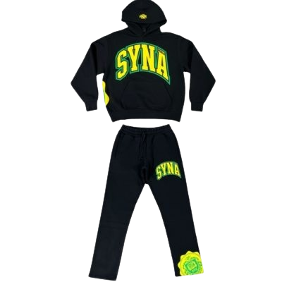 COLLEGE BLACK TRACKSUIT