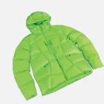 Central Cee Neon Green SYNA Wave Puffer Jacket