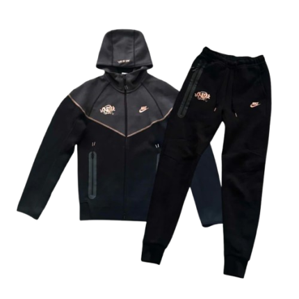 Nike x Syna World Tech Fleece Tracksuit – Black / Bronze