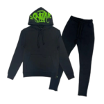 Syna World Logo Tracksuit in Black and Green For Sale