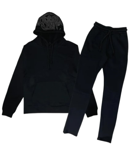Syna World Logo Tracksuit – Blackout