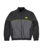 TEAM SYNA PIPE TRACK JACKET BLACK GREY